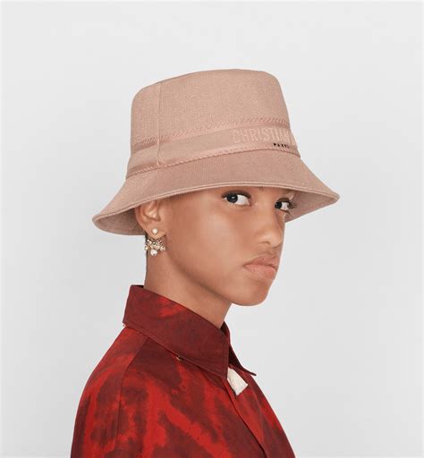 dior pink bucket hat